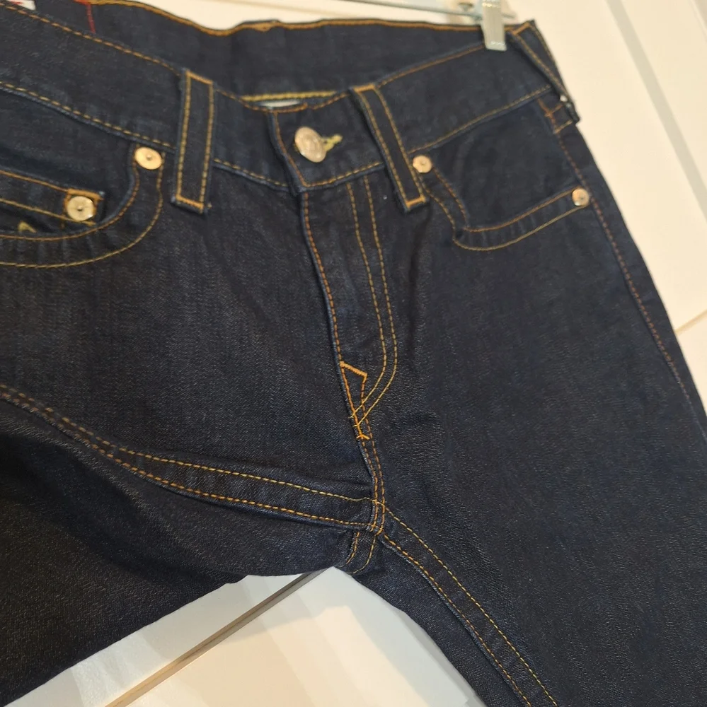 True Religion Bobby Jeans Darkwash Cotton Made In USA 32x31